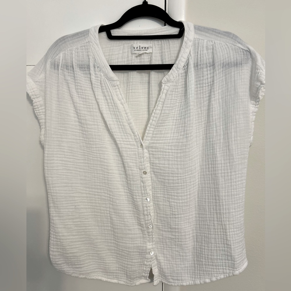 Velvet Cotton Blouse